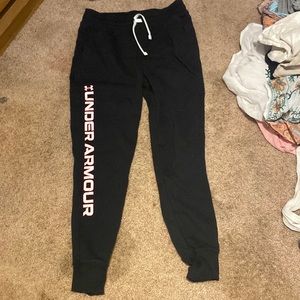 Youth girls sweatpants joggers u fee armour